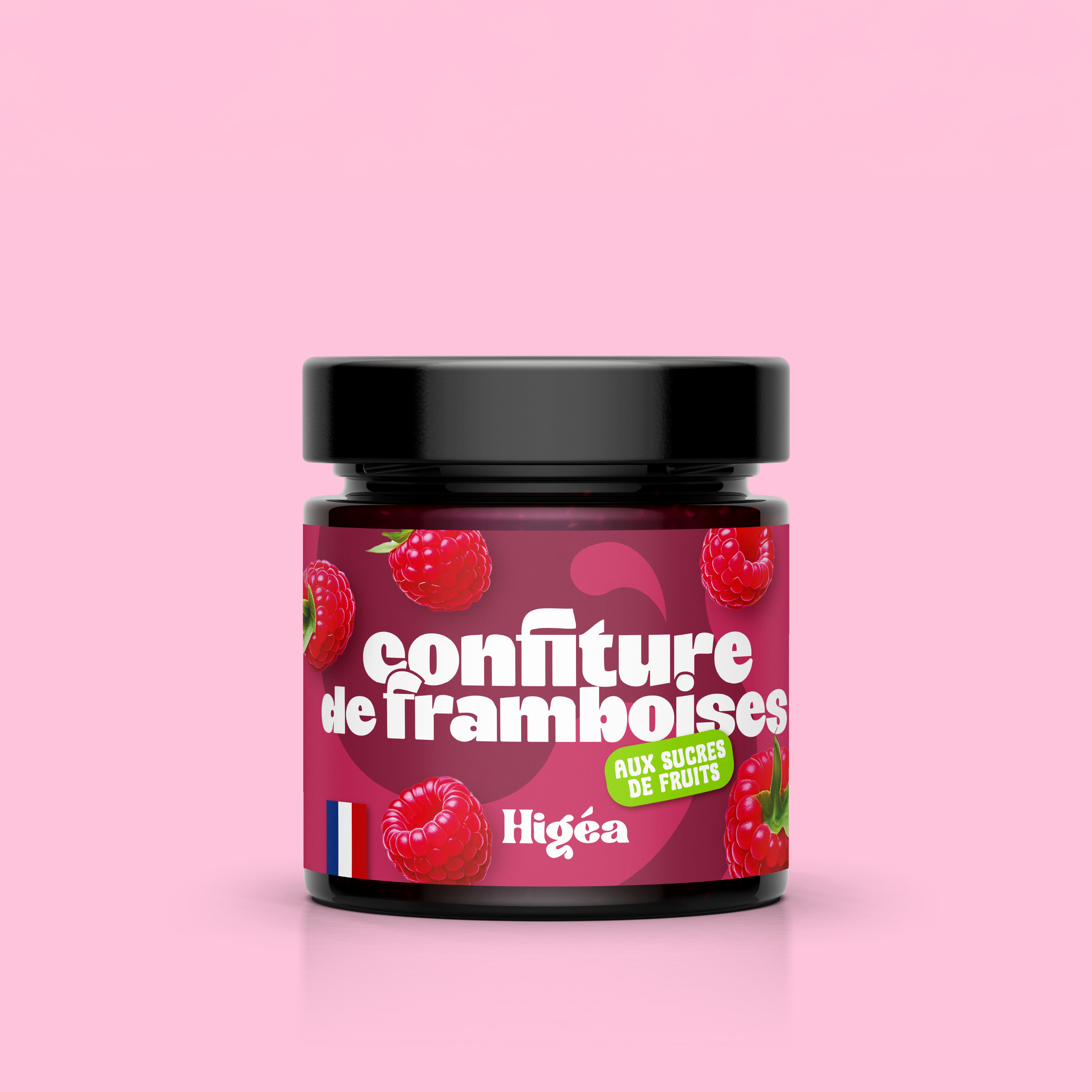 Confiture de framboises 100% fruits