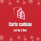 Carte Cadeau lot de 3 Box